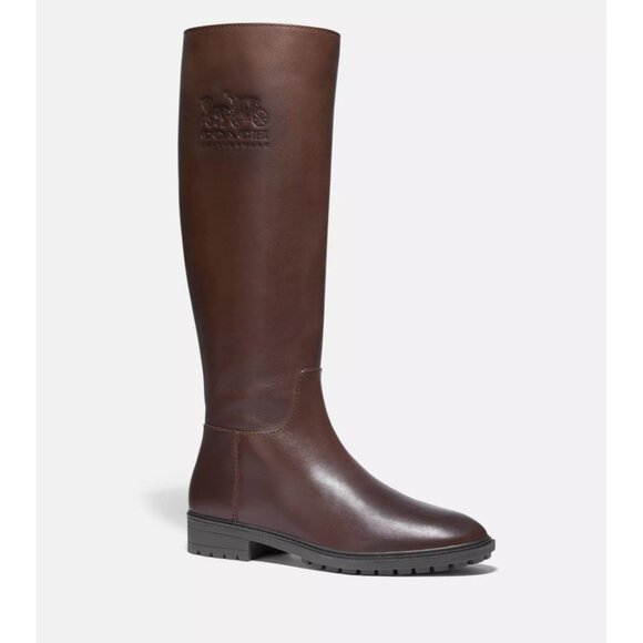 Coach Brown Knee-High Boots - Picture 1 of 9